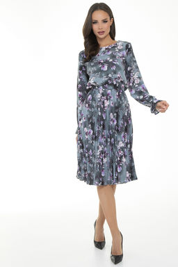 Платье Амелия (гофре, грей) - Diolche фото 8