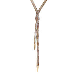 Длинное колье-цепь