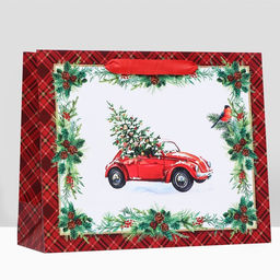 Пакет подарочный Праздничная машинка ,люкс 32 х 26 х 12 см - Simaland фото 7