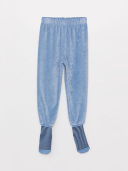Beli Lastikli Kadife Erkek Bebek ?orapl? Pijama Alt 2li - Waikiki фото 2