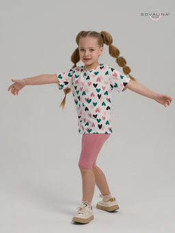 Костюм Актив зеленые сердечки-сухая роза - Sovalina фото 21