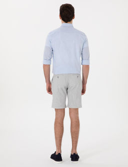 Gri Slim Fit Dokuma _ort