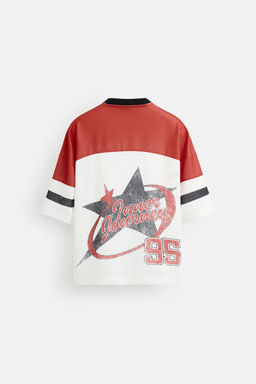 RETRO AMERICAN FOOTBALL T-SHIRT - Zara фото 8