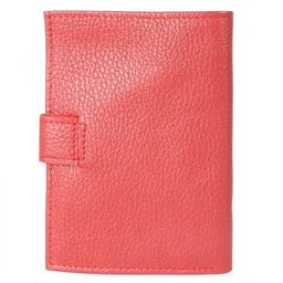 Обложка для авто+паспорт-Croco-ВП-1032 (с хляст, 5 внут карм, двойн стенка) натуральная кожа красный флотер (113) 208521  фото 2