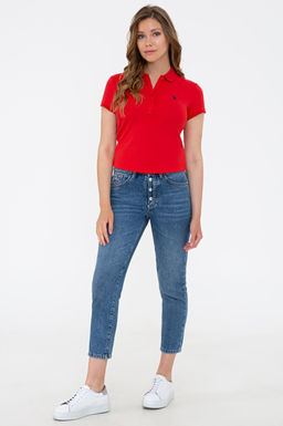 Kad_n K_rm_z_ Basic Polo Yaka Ti__rt - U.s. polo assn фото 4