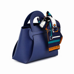 Цена за 2 шт. Сумочка подарочная «Синяя», 12 х 13 х 5.5 см