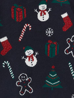 Bisiklet Yaka Y?lba?? Temal? K?z ?ocuk Triko Kazak - Waikiki фото 2