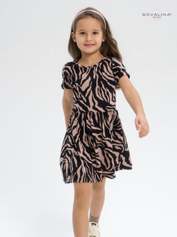 Платье Лето зебра какао - Sovalina фото 2