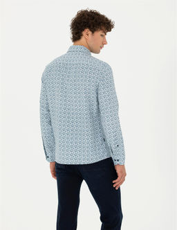 A__k Lacivert Slim Fit Uzun Kollu G_mlek - Pierre cardin фото 5