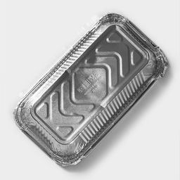 Цена за 100 шт. Форма для выпечки и запекания Доляна, 620 мл, 19.810.35.5 см, фольга, серебристая  фото 5