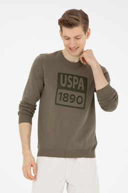 U. S. Polo Assn / Мужской свитер цвета хаки - U.s. polo assn фото 9
