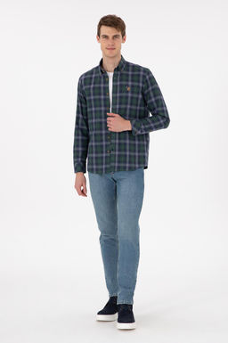 Мужская рубашка цвета хаки с длинным рукавом Неожиданная скидка в корзине - U.s. polo assn фото 4