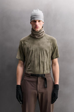 WOOL BLEND BASE LAYER T-SHIRT - Zara фото 11