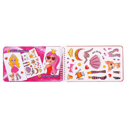 Раскраска - альбом Модный стилист, 72 стр., с наклейками и трафаретами