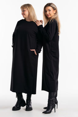 Платье-футер-длинное