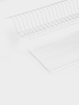 Сушилка для посуды с поддоном для шкафа 60 см, 56.5×25.6 см, белая