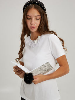 Блузка белый 181231101а - Nota bene фото 14