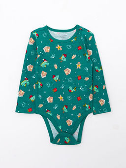 Bisiklet Yaka Uzun Kollu Y?lba?? Temal? Erkek Bebek ??t??tl? Body 2li - Waikiki фото 3