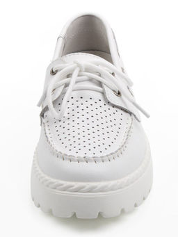 06-YG104-1 WHITE Туфли летние женские (натуральная кожа)