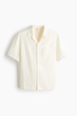 Camisa en mezcla de lino Easy Care Regular Fit