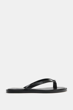 SANDALIA PLANA DETALLE MET?LICO / Negro - Zara фото 2