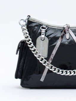 Сумка 2096Y black silver Polina&Eiterou