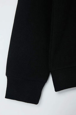 Siyah Regular/Rahat Kal_p Yumu_ak Tu_e Sweatshirt TMNAW27SW00007 - Trendyolmilla фото 2
