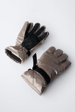 GUANTES ENGOMADOS WINDPROOF SKI COLLECTION / Plata - Zara фото 3