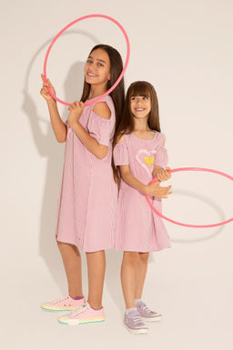 U. S. Polo Assn Тканое платье Магнолия для девочек с короткими рукавами - U.s. polo assn фото 4