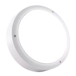 ULW-K15A 25W/5000K IP65 WHITE Светильник светодиодный влагозащищенный. Круг. Белый свет (5000K). 3000Лм. 220X70мм. Корпус белый. ТМ Uniel
