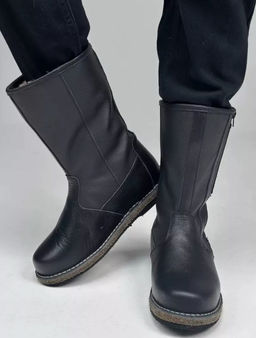 Сапоги мужские Алтай, черные, войлочная подошва