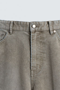 LIMITED EDITION FLARE FIT CORDUROY TROUSERS - Zara фото 19