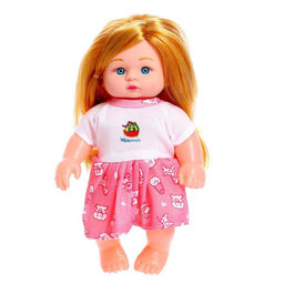 Пупс «Милашка» в платье, со звуком