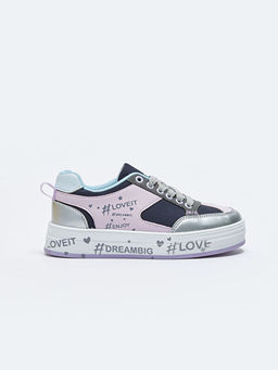 Bask? Detayl? Ba?c?kl? K?z ?ocuk Spor Ayakkab? - Waikiki фото 2