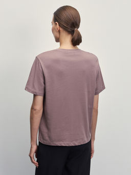 Футболка прямого кроя с принтом / Zarina  фото 5