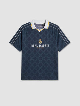 Футболка поло Real Madrid мужская с принтом