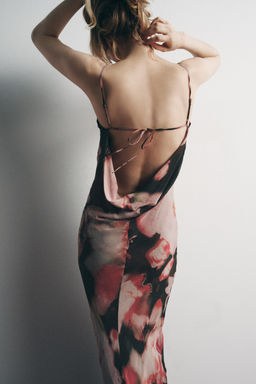 FLORAL BEADED PRINT DRESS - Zara фото 3