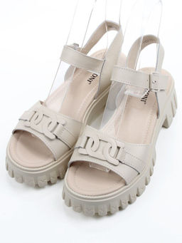 08-PED187-2 BEIGE Босоножки женские (натуральная кожа)