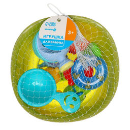 Резиновые игрушки для ванны Крошка Я «Игры малыша», с пищалкой, в наборе 10 шт.