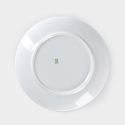 Тарелка Добрушский завод «Лев», d=24 см, фарфор, белая