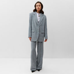 Брюки женские вельветовые MIST Velvet, размер 44 (M), серые