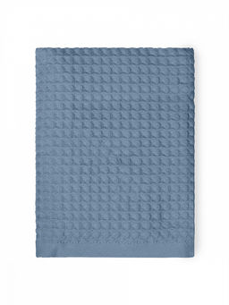 Полотенце для лица 50x90 синий вафельное полотно