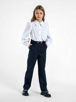 Школьные брюки для девочки Mooriposh, модель 0441
