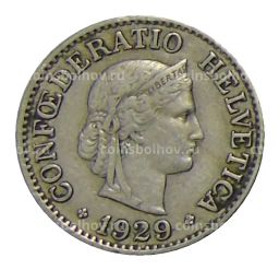 10 раппенов 1929 года Швейцария
