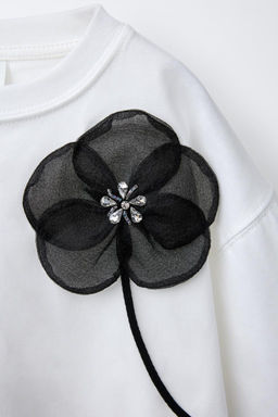 ORGANZA FLOWER T-SHIRT - Zara фото 3