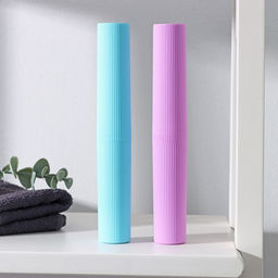 Цена за 2 шт. Футляр для зубной щётки и пасты Доляна, 20 см, цвет МИКС фото 18