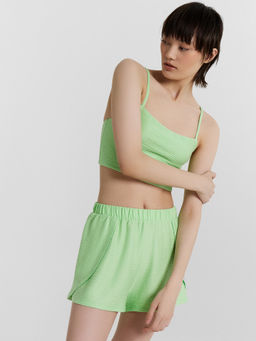 Комплект домашний женский зеленый яблочный 592454