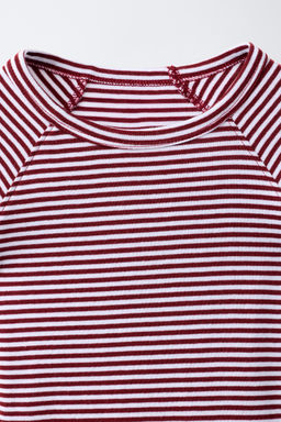 CAMISETA RAYAS CON ALGOD?N Y MODAL / Rayas - Zara фото 3