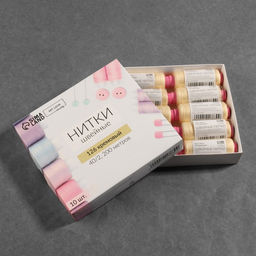Цена за 10 шт. Нитки 40/2, 200 м, бежевые №126