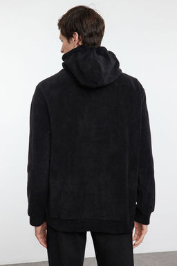 TRENDYOL MAN Premium Antrasit Oversize/Normal Kesim Bask?l? Anti-pilling Polar Sweatshirt TMNAW24SW00122 - Trendyolmilla фото 6
